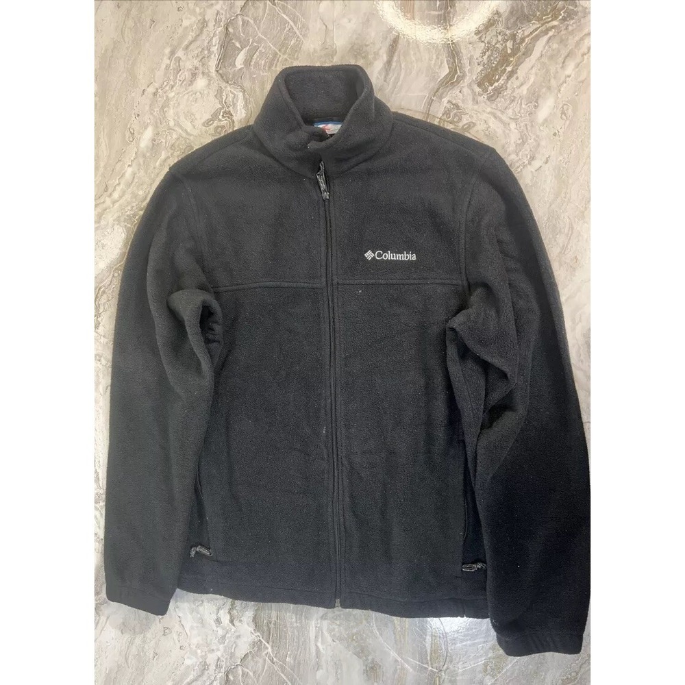 COLUMBIA Rugged Ridge Sherpa Fleece Zip Up Jacket Black Size M